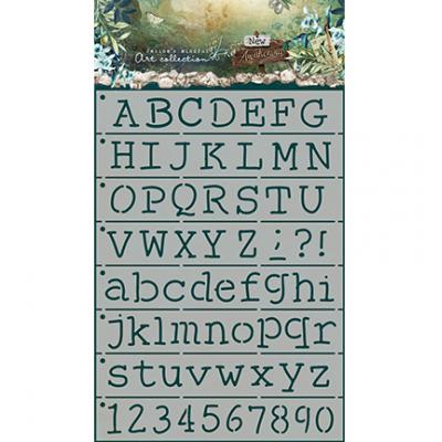 StudioLight New Awakening Stencil - Alphabeth Playful Typewriter